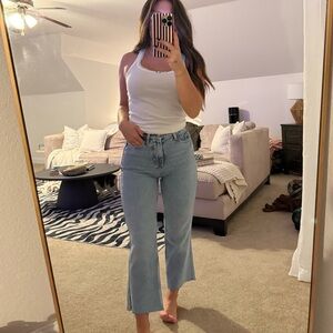 Zara Light Blue Flare Jeans